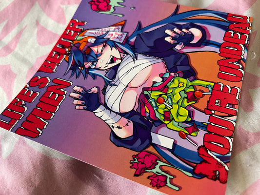 Cobalt Candy Gore Mini Print