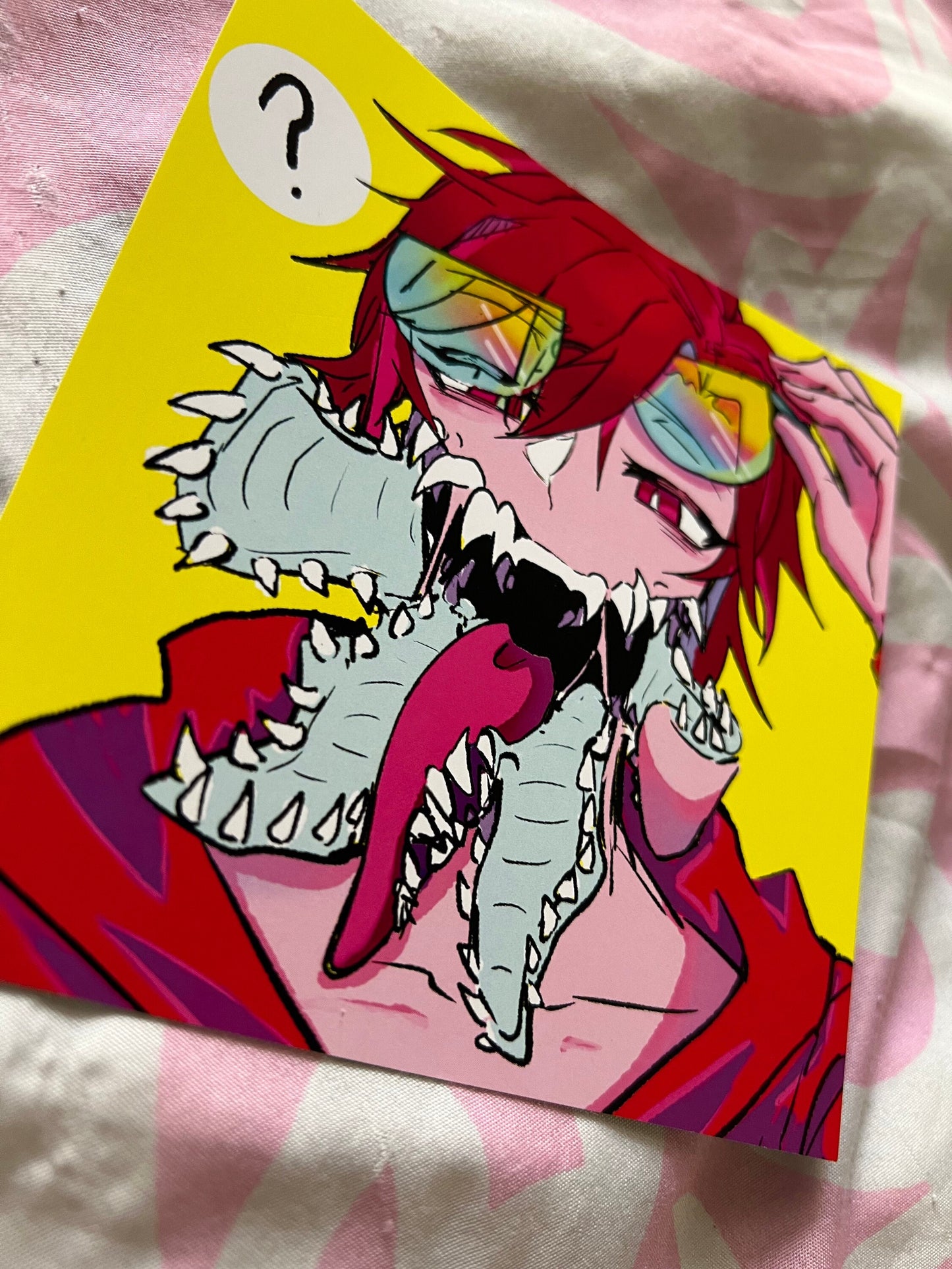 Maroon Mouth Mini Print